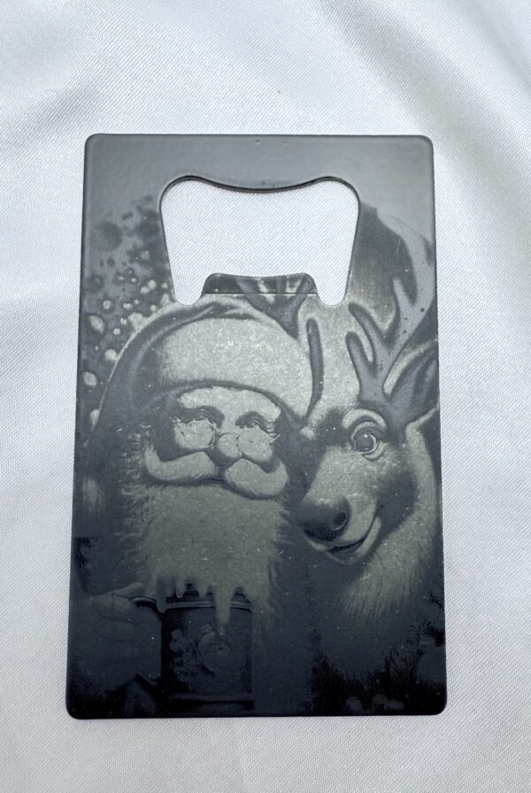 Credit Card Bottle Opener - Santa